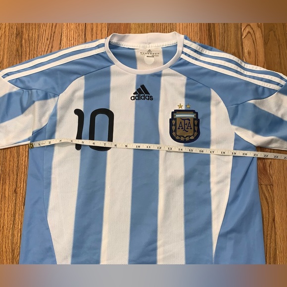 messi argentina 2010 world cup jersey sz l/xl #10 South Africa - Picture 7 of 9